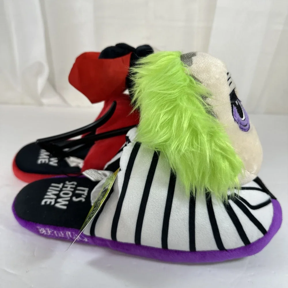Ground Up Beetle Juice Lydia Deetz Plush‎ Character Slippers Kids 9/10